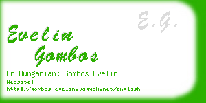 evelin gombos business card
